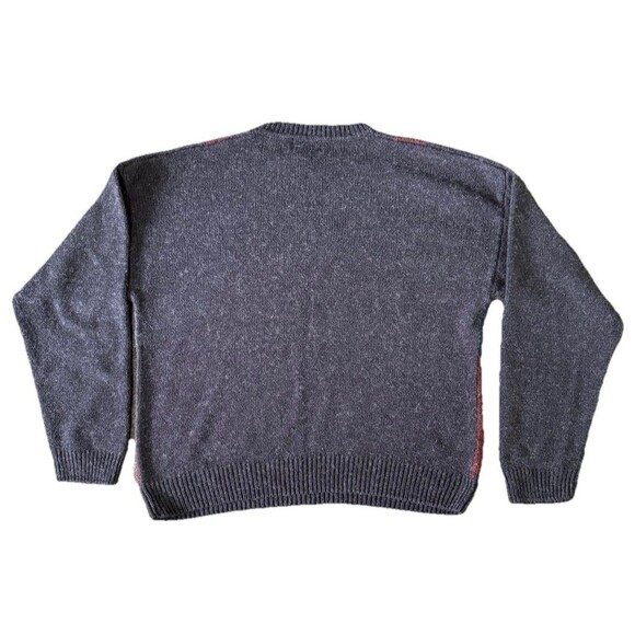 Vtg Mark Alexander Men's Silk/Wool Blend Argyle Preppy GrandpaCore Sweater Lg - Picture 2 of 4